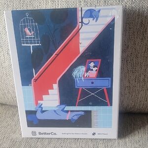 Blue and Red Art Print